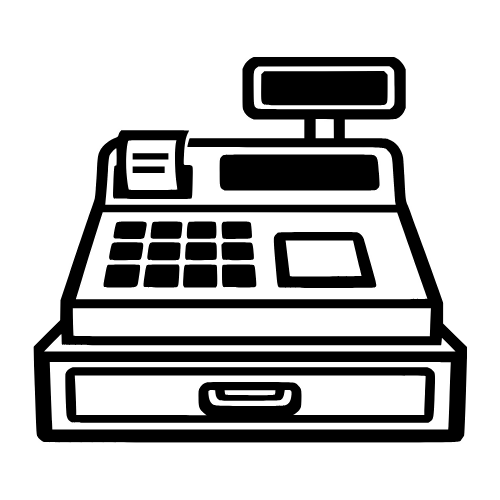 Cash Register Sketch - Vector Graphics - Digital File Digital My Custom Designs PDF