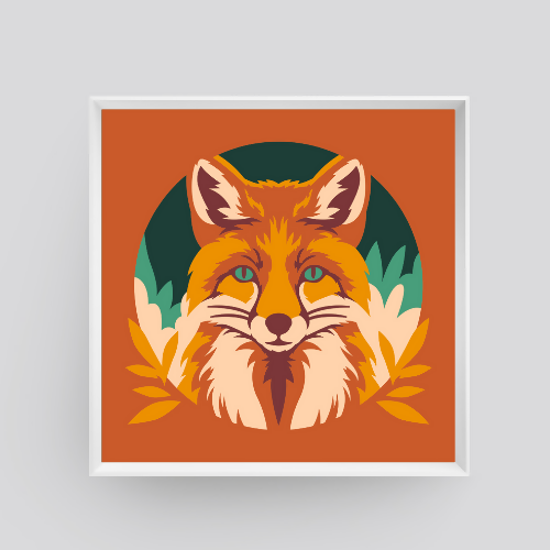 Fox Layered Shadowbox - My Custom Designs - Digital File Digital My Custom Designs ZIP File