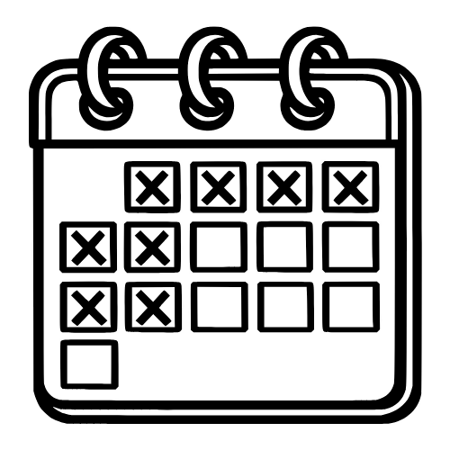 Calendar Page Sketch - Vector Graphics - Digital File