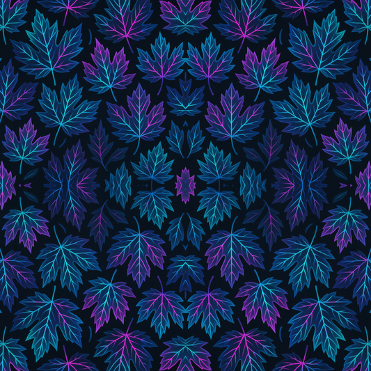 Floral and Botanical - Abstract Maple Leaves - Pattern - Digital File Digital My Custom Designs PDF