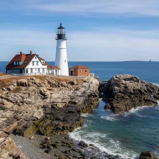 Portland Head Light - Maine United States - Rendered - Digital File Digital My Custom Designs PDF