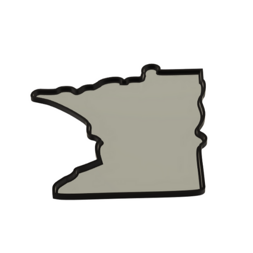 Minnesota Wall Lightbox - United States - 3D Print File - Digital File Digital My Custom Designs