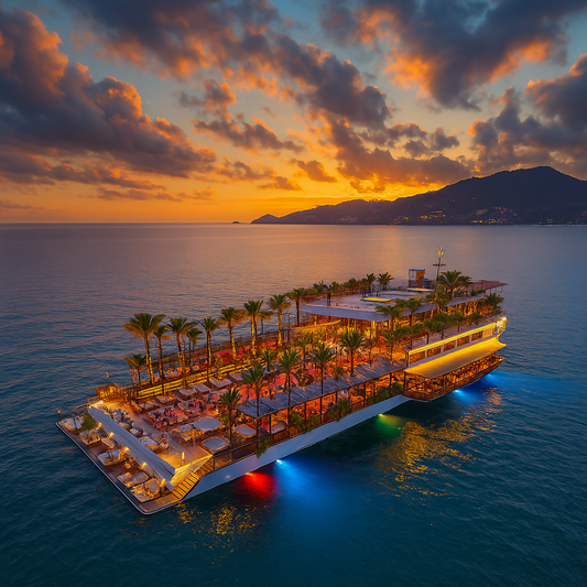 Yona Floating Beach Club - Phuket Thailand - Asia - Rendered - Digital File Digital My Custom Designs PDF