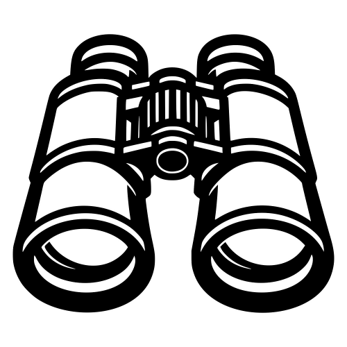 Binoculars Illustration - Vector Graphics - Digital File Digital My Custom Designs PDF