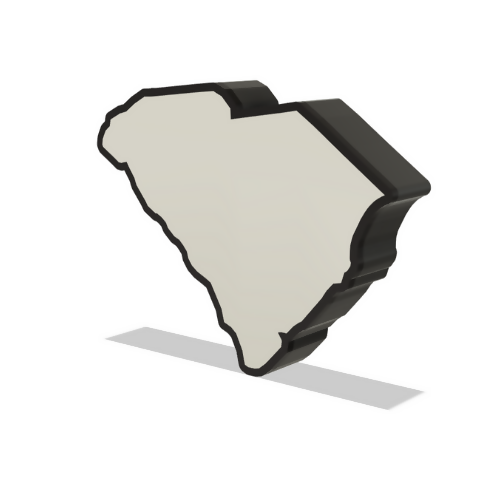 South Carolina Wall Lightbox - United States - 3D Print File - Digital File Digital My Custom Designs ZIP File