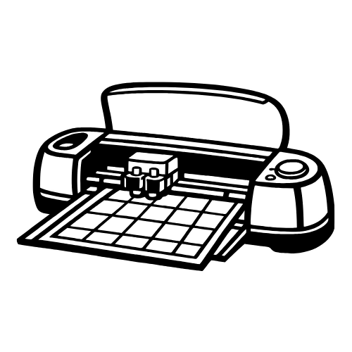 Cartoon Cricut Machine Sketch - Vector Graphics - Digital File Digital My Custom Designs PDF