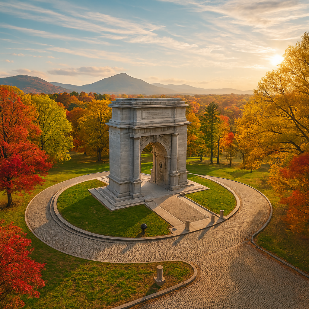 National Memorial Arch - Valley Forge National Historical Park - Pennsylvania United States - Rendered - Digital File Digital My Custom Designs PDF