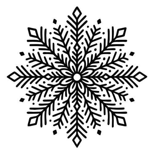 Snowflake Mandala - Digital File - XCS Friendly Digital My Custom Designs PDF