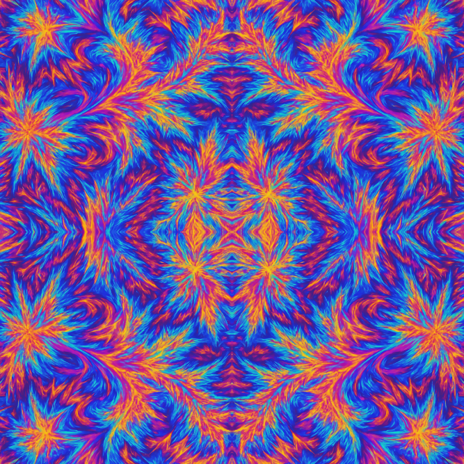 Geometric Abstract - Liquid Crystal Fractals Pattern - Digital File Digital My Custom Designs PDF