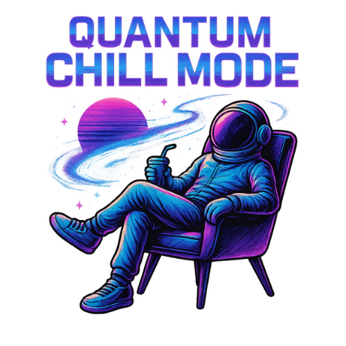 Quantum Chill Mode - T Shirt Design - Pop Culture & Fandom - Digital File