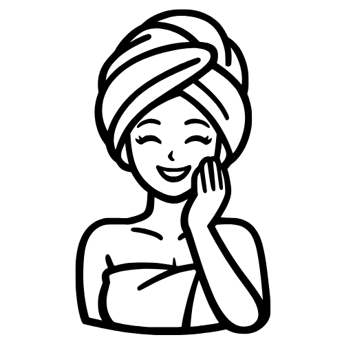 Cartoon Mom with Towel Wrap - Digital File - XCS Friendly