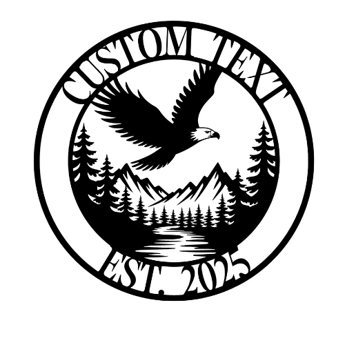 Eagle Mountain - Metal Sign / Home Decor - Digital File Digital My Custom Designs ZIP File