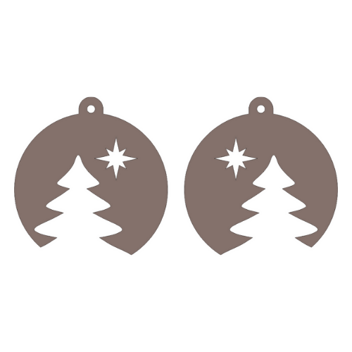 Christmas Tree Cutout Earrings - Digital File Digital My Custom Designs SVG