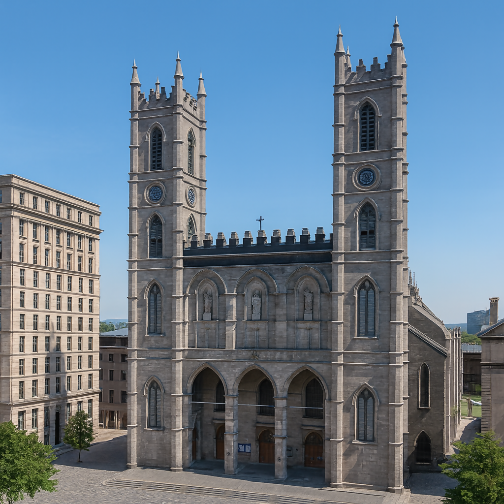 Notre-Dame Basilica - Montreal - Quebec Canada - Rendered - Digital File Digital My Custom Designs PDF