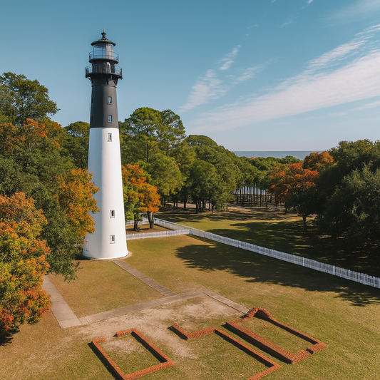 Hunting Island Lighthouse - Hunting Island State Park - South Carolina United States - Rendered - Digital File Digital My Custom Designs PDF