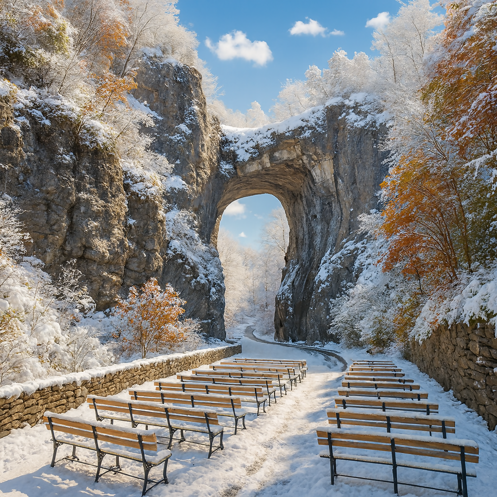 Natural Bridge - Natural Bridge State Park - Virginia United States - Rendered - Digital File Digital My Custom Designs PDF