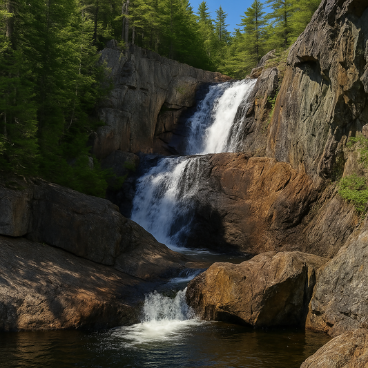 Smalls Falls - Rangeley Lakes National Scenic Byway - Maine United States - Rendered - Digital File Digital My Custom Designs PDF