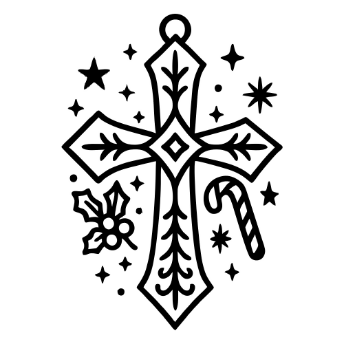 Decorative Cross Ornament - Digital File - XCS Friendly Digital My Custom Designs PDF