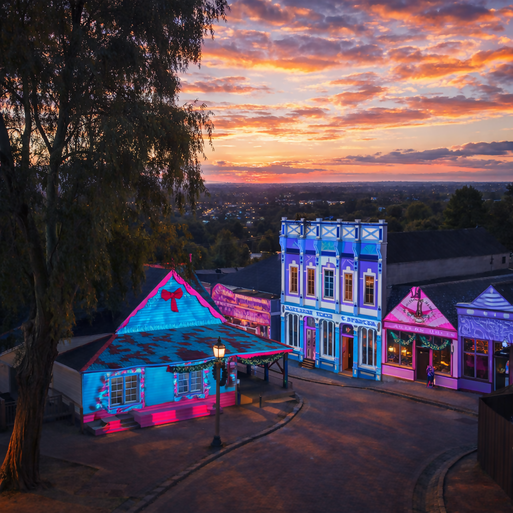Aura Sound and Light Show - Sovereign Hill, Ballarat Victoria - Australia - Rendered - Digital File Digital My Custom Designs PDF