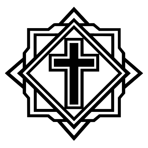 Cross Inside Geometric Frame - Vector Graphics - Digital File Digital My Custom Designs PDF