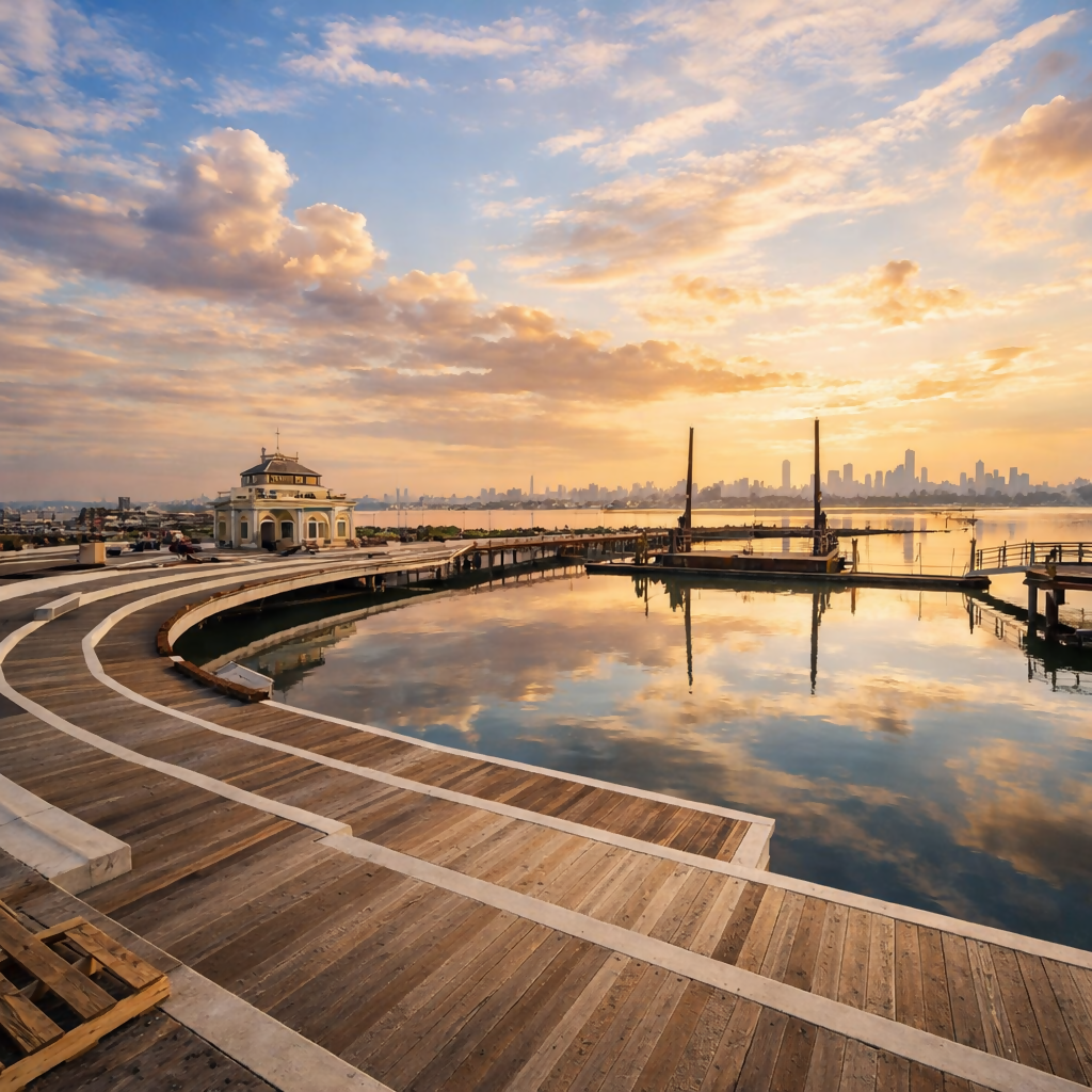 St Kilda Pier - Melbourne - Victoria - Australia - Rendered - Digital File Digital My Custom Designs PDF