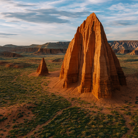 Temple of the Sun - Cathedral Valley of Capitol Reef National Park - Utah United States - Rendered - Digital File Digital My Custom Designs PDF