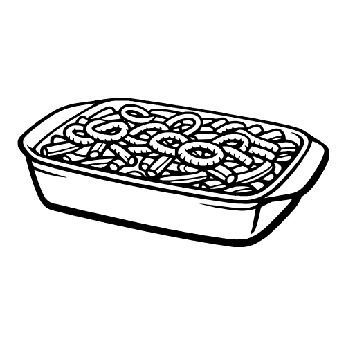 Green Bean Casserole - Vector Graphics - Digital File