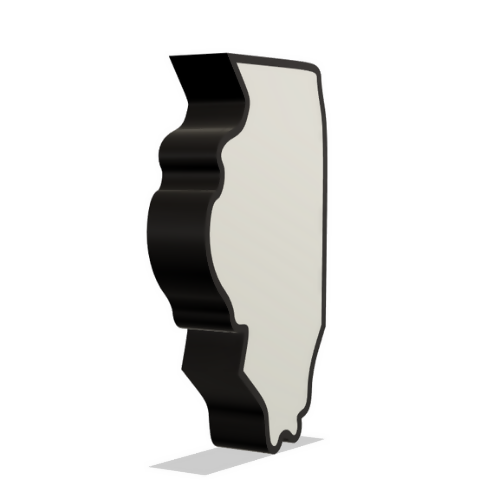 Illinois Wall Lightbox - United States - 3D Print File - Digital File Digital My Custom Designs