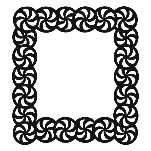 Peppermint Swirl Border Pattern - Digital File - XCS Friendly Digital My Custom Designs PDF