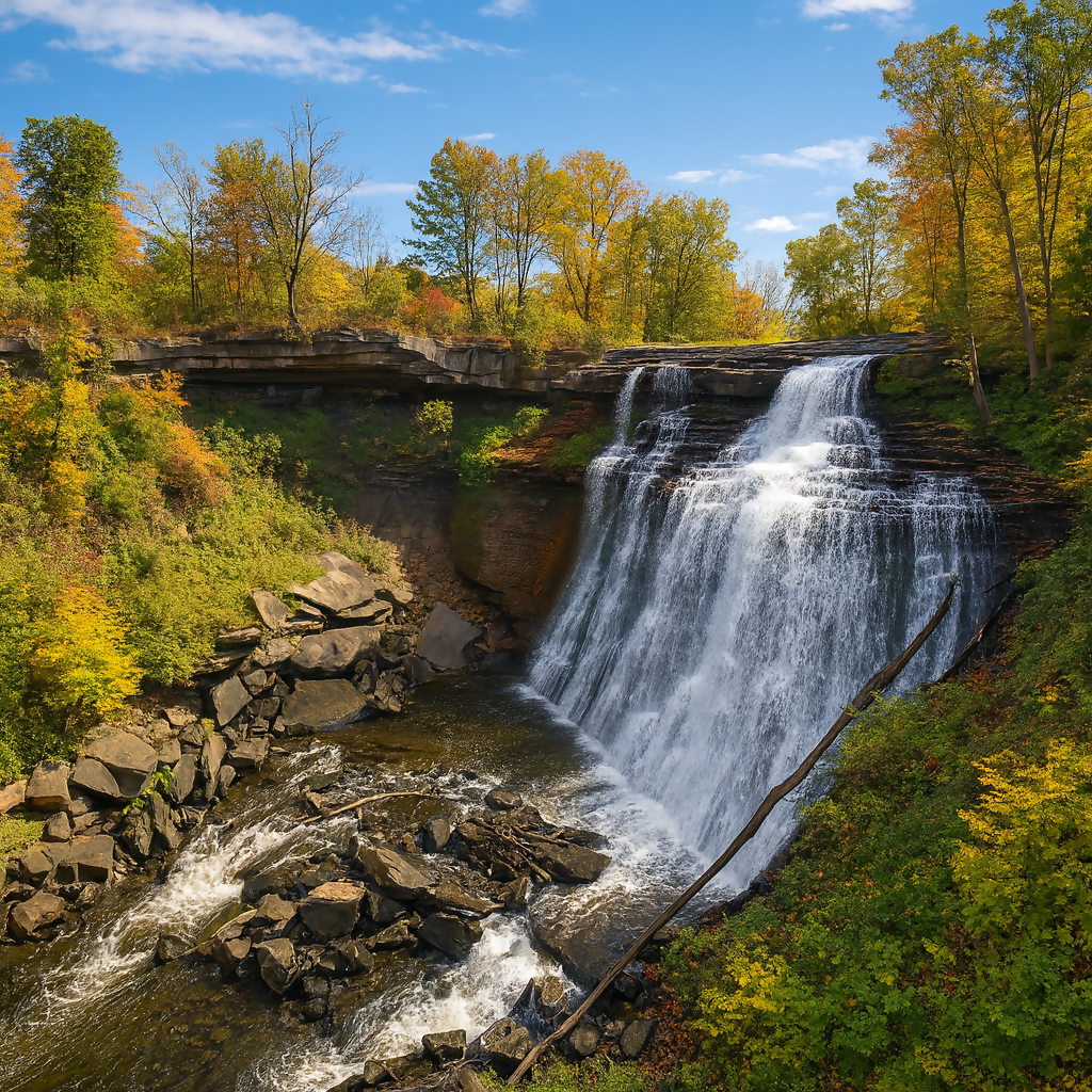 Brandywine Falls - Cuyahoga Valley National Park - Ohio United States - Rendered - Digital File Digital My Custom Designs PDF