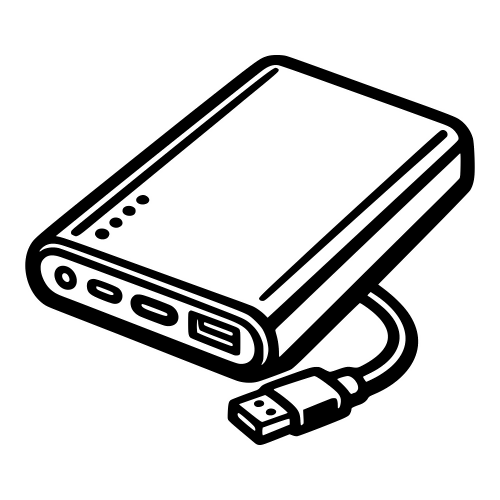 Power Bank Illustration - Vector Graphics - Digital File Digital My Custom Designs PDF
