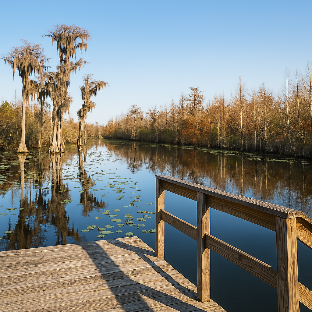 Wooden Dock - Okefenokee Swamp - Georgia United States - Rendered - Digital File Digital My Custom Designs PDF