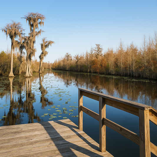 Wooden Dock - Okefenokee Swamp - Georgia United States - Rendered - Digital File Digital My Custom Designs PDF