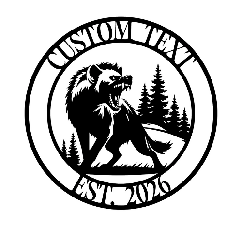 Mean Hyena - Wall / Home Decor - Digital File Digital My Custom Designs ZIP File