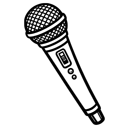 Karaoke Mic Sketch - Vector Graphics - Digital File Digital My Custom Designs PDF