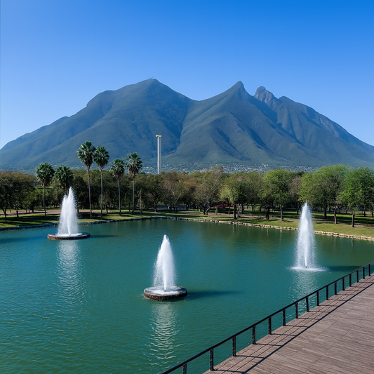 Monterrey Macroplaza & Fundidora Park (Macroplaza y Parque Fundidora) - Nuevo León Mexico - Rendered - Digital File Digital My Custom Designs PDF