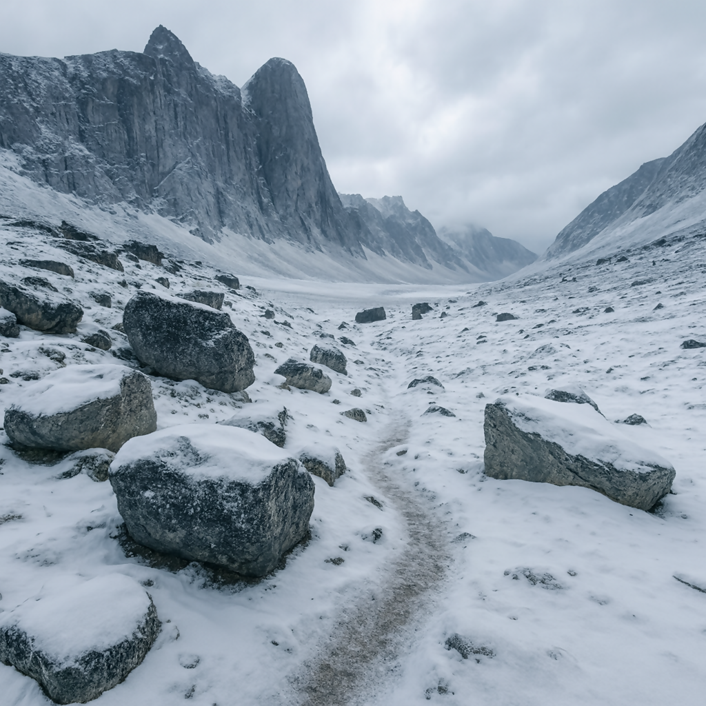 Mount Thor - Auyuittuq National Park - Baffin Island - Nunavut Canada - Rendered - Digital File Digital My Custom Designs PDF