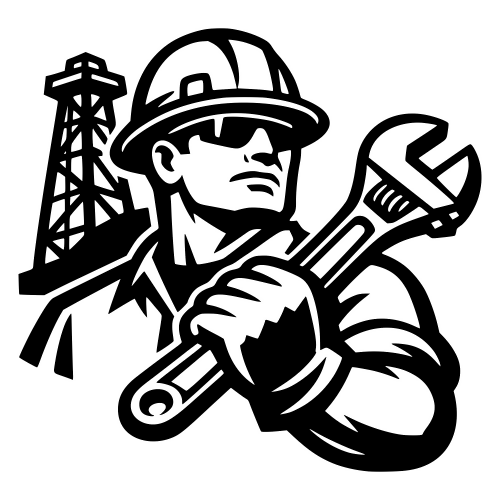 Roughneck with Adjustable Wrench - Vector Graphics - Digital File DIgital My Custom Designs PDF