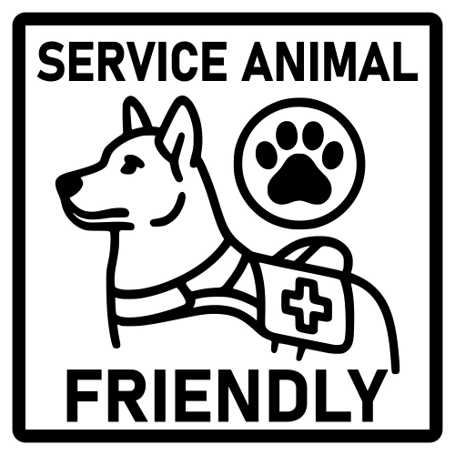 Service Animal Friendly Sign - Digital File - XCS Friendly Digital My Custom Designs PDF