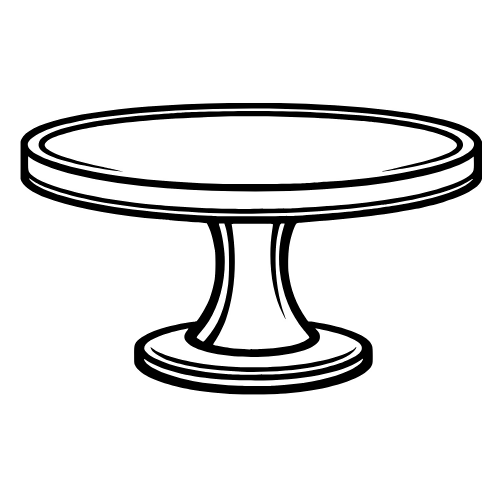 Cake Stand Sketch - Digital File - XCS Friendly