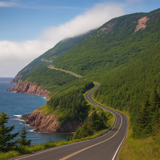 Cabot Trail - Cape Breton Highlands National Park - Nova Scotia Canada - Rendered - Digital File Digital My Custom Designs PDF