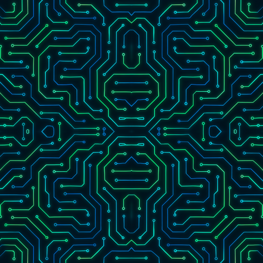 Geometric Abstract - Futuristic Circuit-board Lines Pattern - Digital File Digital My Custom Designs PDF