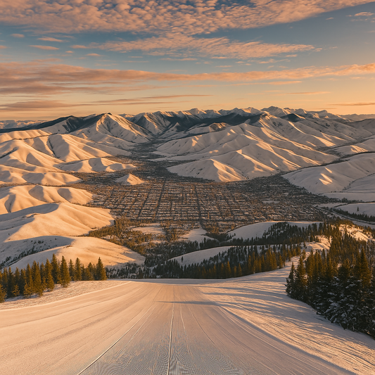 Bald Mountain - Sun Valley Resort - Idaho United States - Rendered - Digital File Digital My Custom Designs PDF