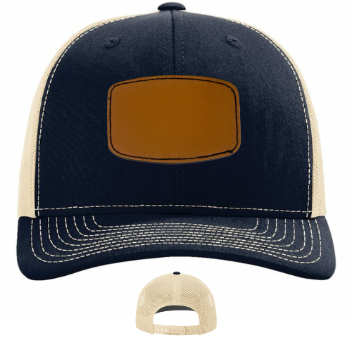 Classic Ball Cap with Customized Curved Rectangle Patch