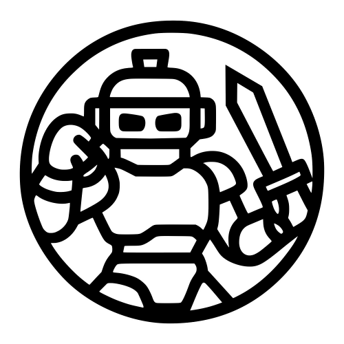 Robot Fighter Icon - Digital File - XCS Friendly Digital My Custom Designs PDF