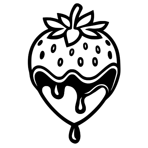 Chocolate Dipped Strawberry - Digital File - XCS Friendly Digital My Custom Designs PDF