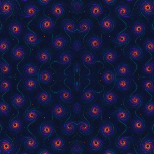 Space and Cosmic - Fractal Wormholes With Shifting Neon Colors - Pattern - Digital file Digital My Custom Designs PDF