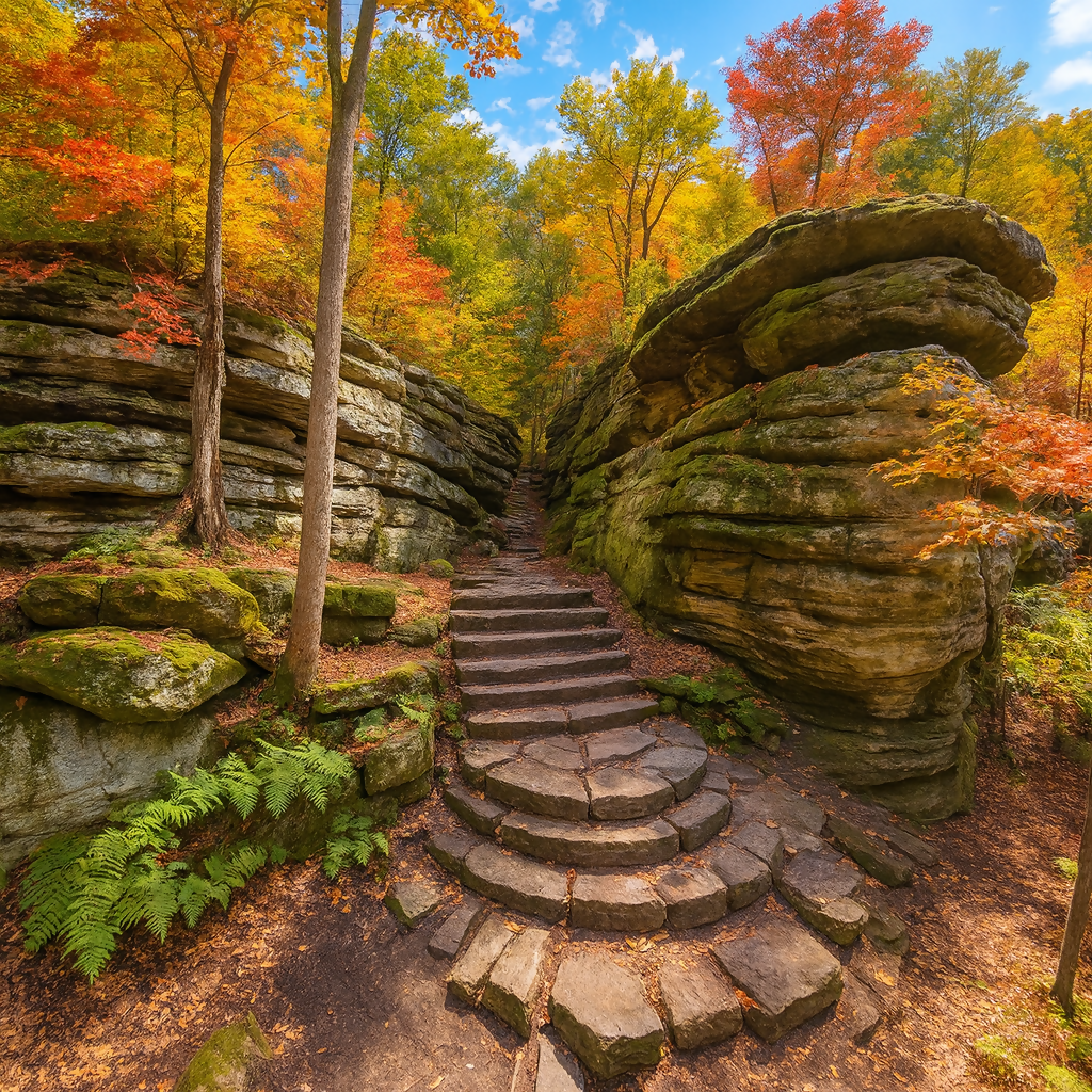 Ledges Trail - Cuyahoga Valley National Park - Ohio United States - Rendered - Digital File Digital My Custom Designs PDF