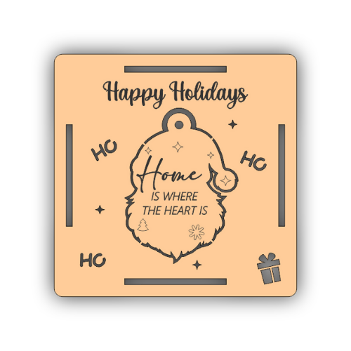 Santa Square PopOut Ornament Blanket Tags - Digital File Digital My Custom Designs ZIP File