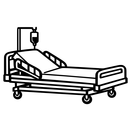 Hospital Bed - Vector Graphics - Digital File Digital My Custom Designs PDF